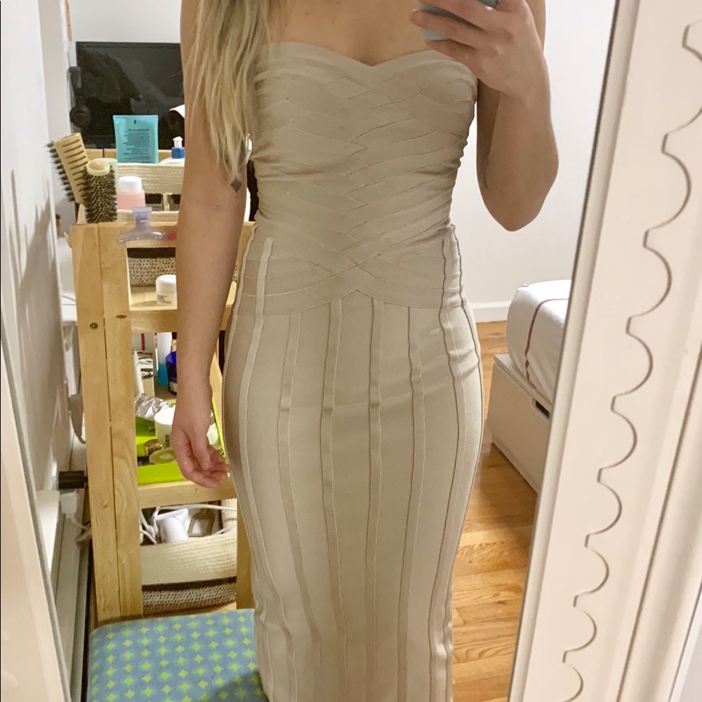 Herve ledger bandage dress or gown
